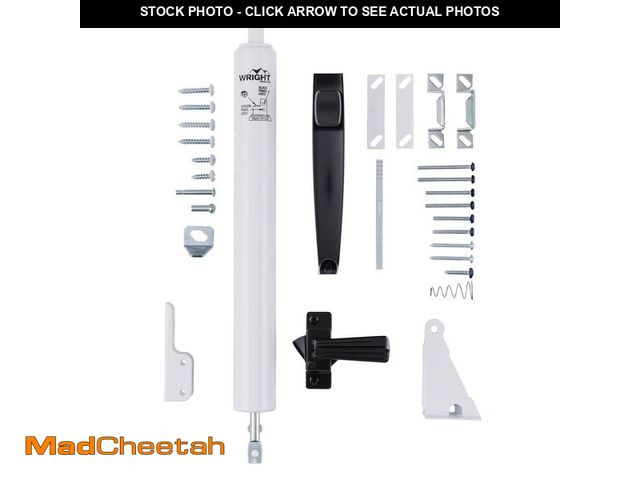 Lot 74-12776405 - Wright Products Combo Kit Black Latch with White Closer - UNUSED