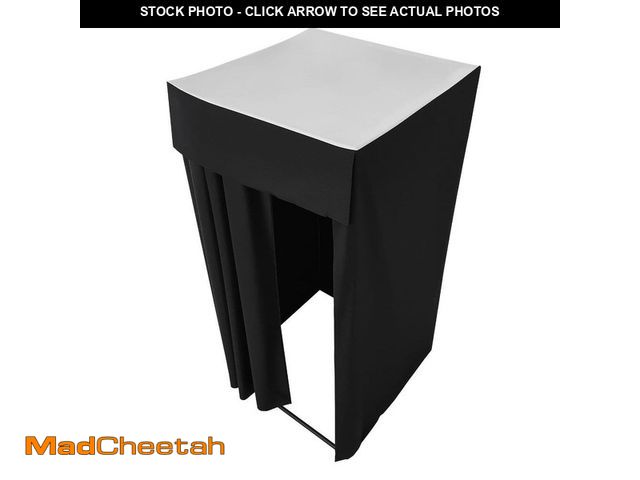 Lot 74-14115502 - SKYSHALO 3.25 ft. x 3.25 ft. Black Portable Changing Room, Fitting Room with Curtains, Privacy Space...