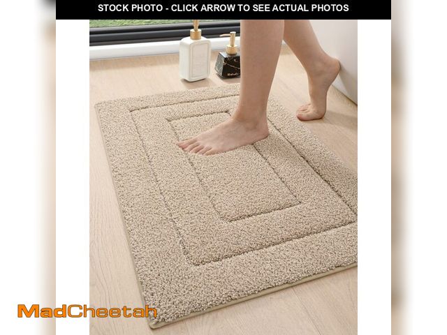 Lot 74-12711098 - DEXI Bathroom Rug 32x20, Non Slip Washable Bath Mat for Shower Floor, Absorbent Soft Bathmat with Ru...