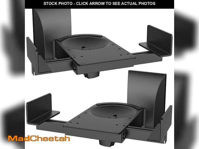Lot 74-14433558 - WALI Speaker Wall Mount, Surround Sound Speaker Stand with Adjustable Swivel Tilt Angle, Large Books...