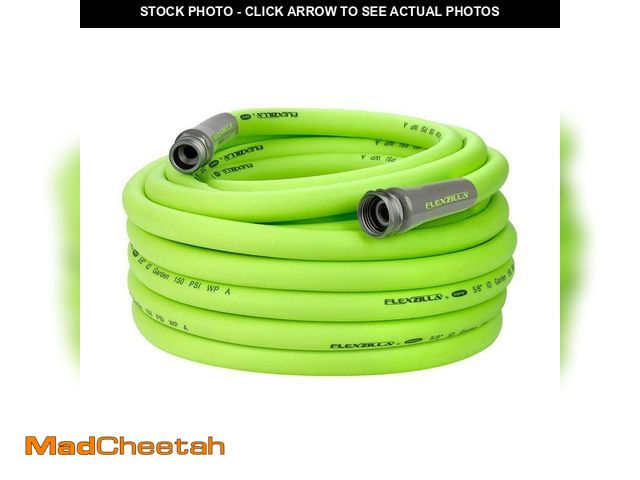 Lot 74-14449365 - Flexzilla 5/8 in. x 75 ft. Garden Hose with 3/4 in. GHT Fittings HFZG575YW-E - USED