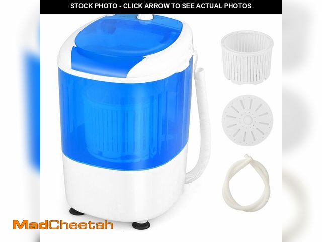 Lot 74-13797392 - COSTWAY Portable Mini Washing Machine with Spin Dryer, Washing Capacity 5.5lbs, Electric Compact Mac...