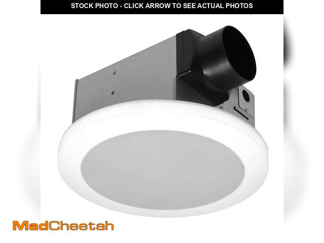 Lot 74-14440223 - 110 CFM 1.5 Sone Quiet Bathroom Exhaust Fan with Bluetooth Speaker, LED Light and Easy Install - UNU...