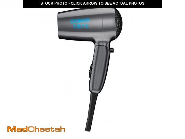Lot 74-12434601 - Conair Travel Hair Dryer with Dual Voltage, 1875W Compact Hair Dryer with Folding Handle, Travel Blo...