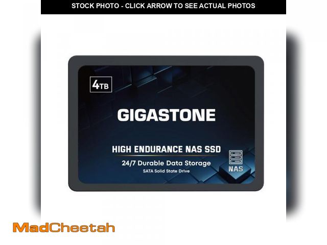 Lot 74-12216143 - Gigastone 4TB NAS SSD Drive 24/7 Durable High Endurance RAID Data Storage Network Attached Storage 2...