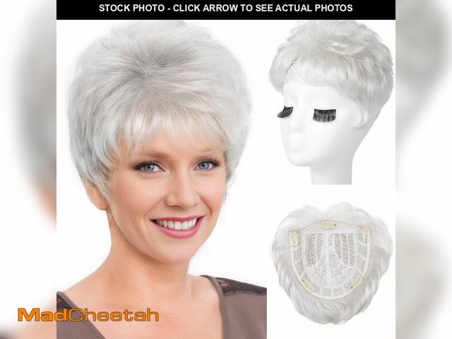 Lot 74-14063967 - REECHO Hair Topper, Short Wiglet Hair Topper for Women with Thinning Large Coverage Synthetic Top Cr...