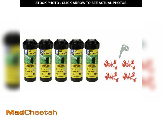 Lot 74-14268905 - K Rain K1 1/2" Smart Set Rotor 4" Pop-Up| 15' - 30' Spray Distance, 40ÃÂ° - 360ÃÂ° Arc Spray Patte...