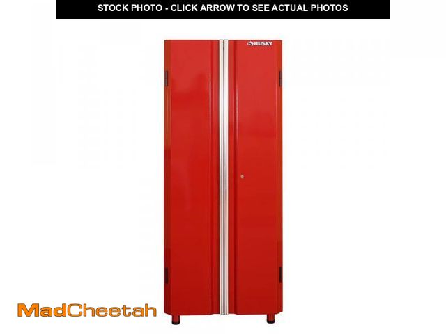 Lot 74-12289017 - Husky Ready-to-Assemble 24-Gauge Steel Freestanding Garage Cabinet in Red (30.5 in. W x 72 in. H x 1...