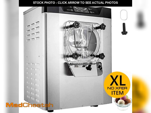 Lot 74-14291162 - (DENTED) VEVOR Commercial Ice Cream Machine 1400W 20/5.3 Gph Hard Serve Ice Cream Maker with LED Dis...