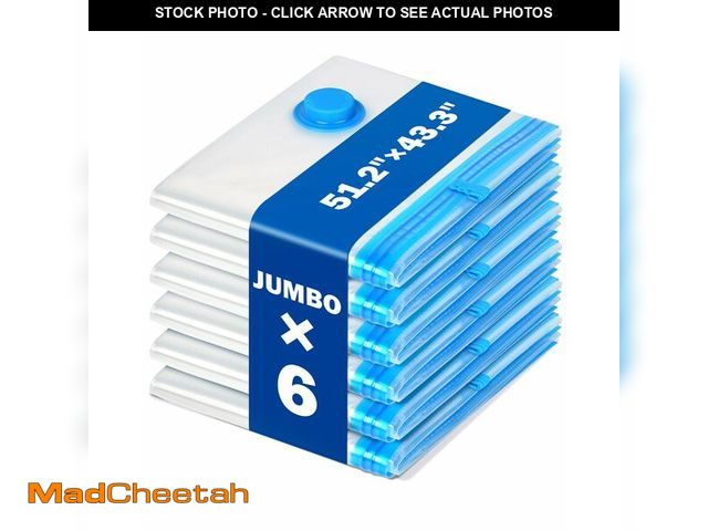 Lot 74-14268885 - Jupiknio 6 Pack Jumbo Extra Large 51.2Ã¢â¬Â x 39.3Ã¢â¬Â Vacuum Storage Bags for King Size Comfor...