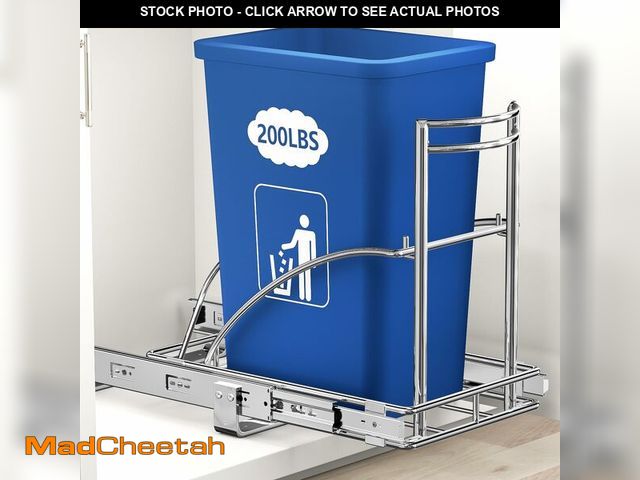 Lot 74-14206089 - ANASTA Under Sink Trash Can Pull Out Trash Hidden for 30-50 Qt 7-13 Gallon - UNUSED
