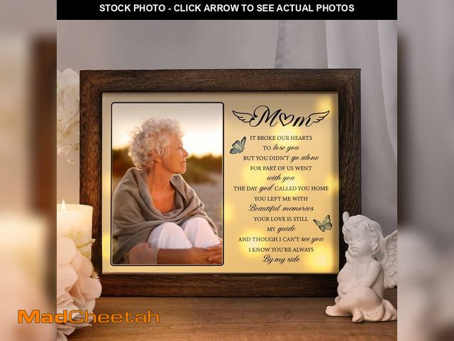Lot 74-14299650 - Memorial Gifts for Loss of Mom, Sympathy Picture Frame,Sympathy Gifts for Loss of Mother,Bereavement...