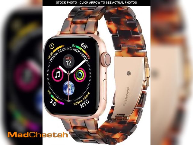 Lot 74-12327408 - HOPO Compatible With Apple Watch Band 38mm 40mm 42mm 44mm Thin Light Resin Strap Bracelet With Stain...