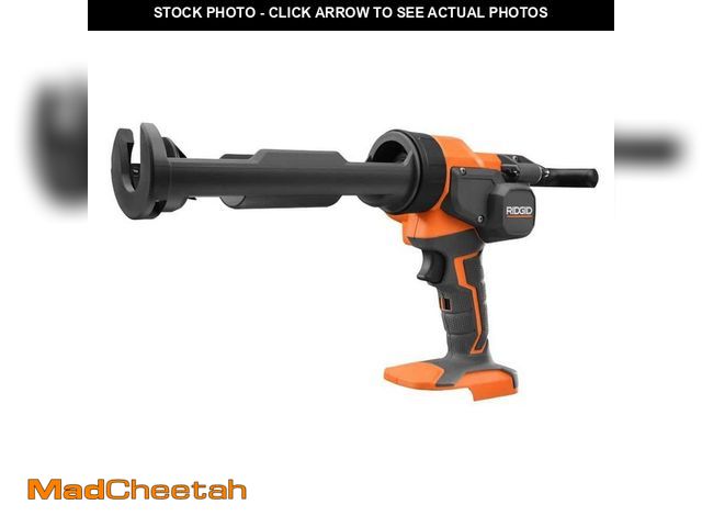 Lot 74-13129682 - RIDGID 18V Cordless 10 oz. Caulk Gun and Adhesive Gun (TOOL ONLY, BATTERY NOT INCLUDED) - UNUSED