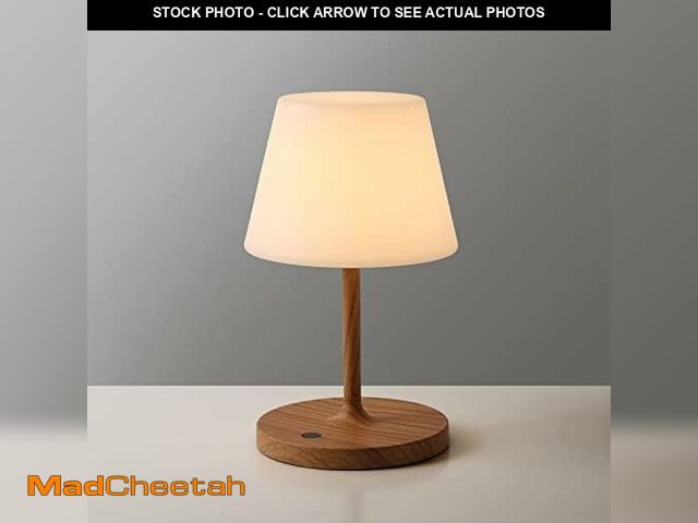 Lot 74-12848272 - (MISSING CORD) WEILAILUX Outdoor Battery Operated Table Lamp Waterproof, 4000mAh Cordless Rechargeab...