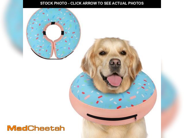Lot 74-12717496 - Supet Inflatable Dog Cone Collar Alternative After Surgery, Doggie Neck Donut Collar Recovery E Coll...