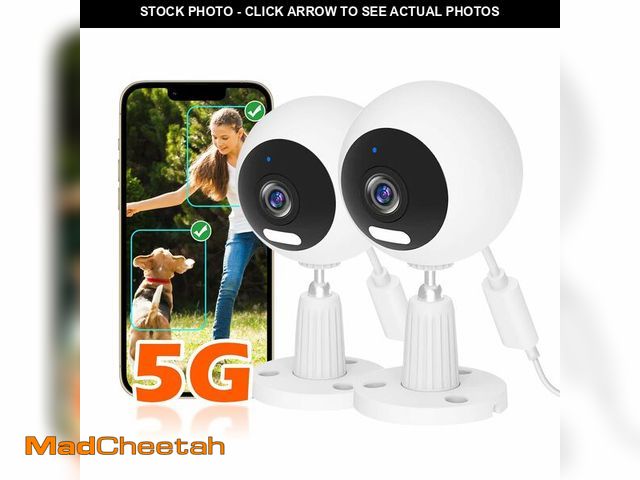 Lot 74-12701296 - GUOANVISION 5G/2.4G Indoor/Outdoor Security Camera for Baby Monitor, 3MP Pet Camera for Dog/Cat/Nann...
