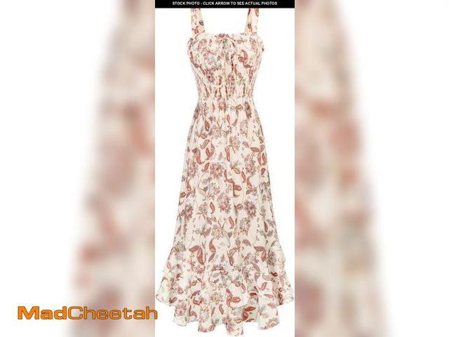 Lot 74-12326898 - GRACE KARIN Women's 2025 Summer Floral Boho Dress Square Neck Strapped Swing A Line Sundress Beach L...