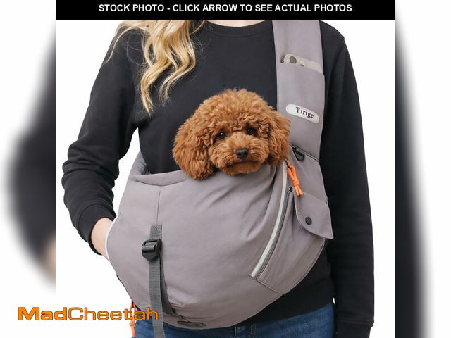 Lot 74-14273181 - Tirige Pet Sling Carrier for Small Dogs and Cats, Hands-Free Crossbody Bag with Safety Leash, Multip...