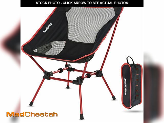 Lot 74-12866433 - MARCHWAY Ultralight Folding Camping Chair, Heavy Duty Portable Compact for Outdoor Camp, Travel, Bea...