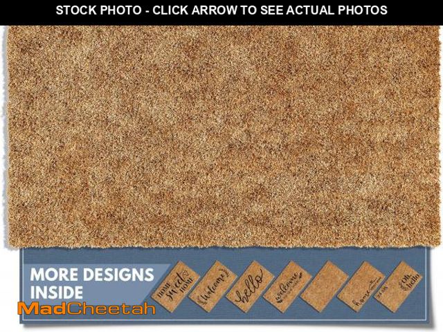 Lot 74-12323828 - Barnyard Designs Doormat Welcome Mat for Outdoors, Large Front Door Entrance Mat, 30x17, Brown (Blan...