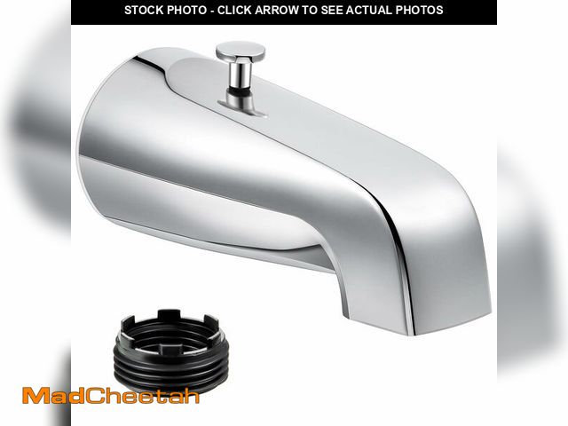 Lot 74-14475326 - Enhon Tub Spout with Rear Diverter, Bathtub Spout Fitting 1/2-Inch or 3/4-Inch IPS, 5-1/4 Inch Lengt...