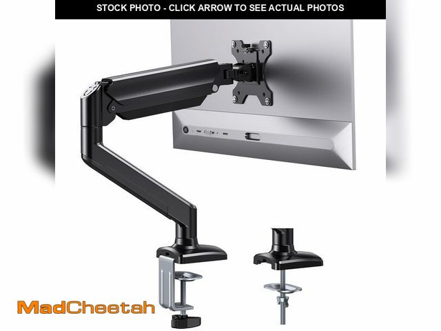 Lot 74-13714394 - ErGear Single Monitor Arm for 13-36 inch Screens, Adjustable Gas Spring Monitor Mount Holds up to 22...