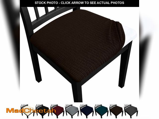 Lot 74-13960248 - Fafua Dining Chair Seat Covers, Washable Dining Room Chair Seat Covers Set of 6, Removable Kitchen S...