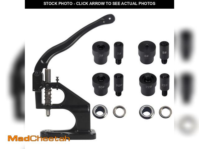 Lot 74-12315377 - WUTA Hand Press Button Installation Machine Manual Press Grommet Eyelet Installer Tools Snap Fastene...