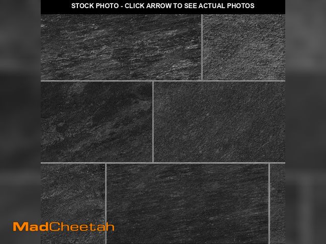 Lot 74-14359624 - Corso Italia Alpe Black Matte 12 in. x 24 in. Quartzite Stone Look Porcelain Floor and Wall Tile (15...