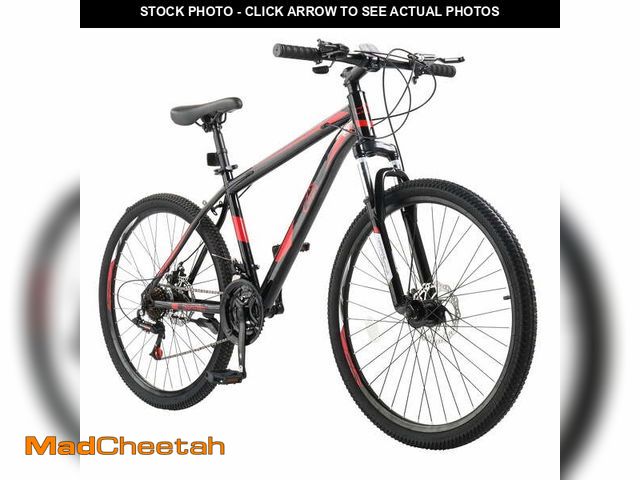 Lot 74-14218681 - UBesGoo 26" Lightweight Explorer Mountain Bike, 21-Speed for Men and Women Disc Brakes &amp; Suspens...