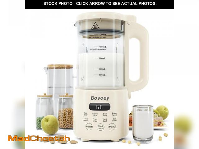 Lot 74-12310972 - Nut Milk Maker Machine,8 in 1 New Upgrade Soy Milk Maker Automatic for Almond,Oat,Plant-Based Milk a...
