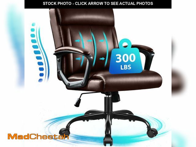 Lot 74-14260052 - JONPONY Big and Tall Office Chair 300LBS Wide Seat Ergonomic Computer Desk Chair High Back Executive...