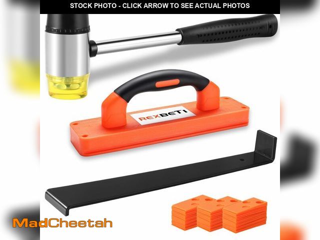 Lot 74-14271813 - REXBETI Laminate Wood Flooring Installation Kit, LVP Installation Kit, Vinyl Flooring Tools - Tappin...