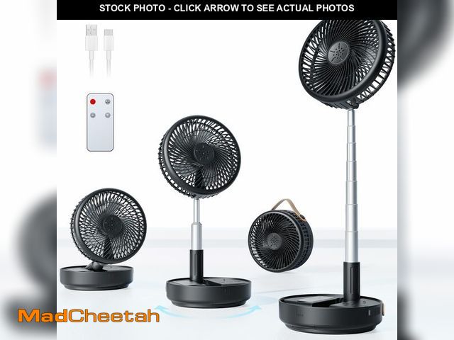 Lot 74-14430693 - Portable Oscillating Travel Fan, 10400mAh Rechargeable Battery with Remote - UNUSED