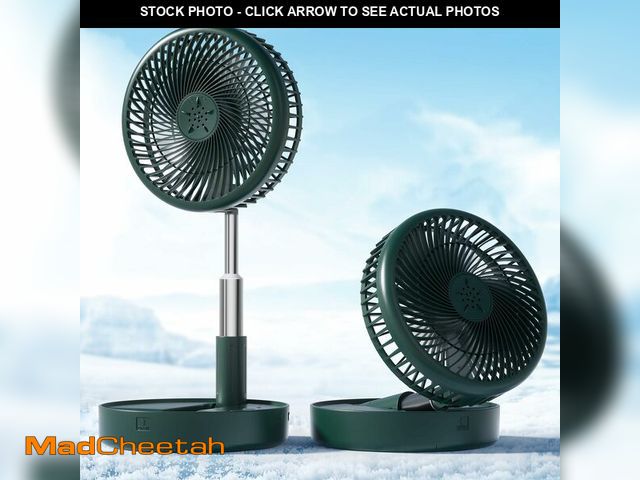Lot 74-14271434 - Primevolve Portable Fan,Battery Operated Rechargeable USB Fan with Remote, Foldable Floor Table Desk...