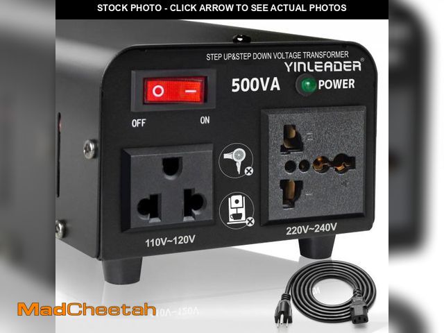 Lot 74-12123508 - Yinleader 500W Voltage Transformer Power Converter(110V to 220V, 220V to 110V) Step Up/Down Converte...