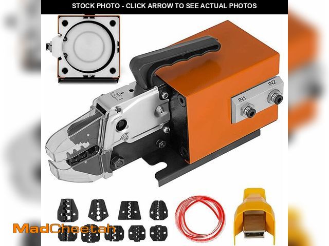 Lot 74-14305970 - VEVOR Pneumatic Crimping Tool Am-10, Air Powered Wire Terminal Crimping Machine Crimping Up To 16mm2...
