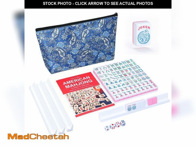 Lot 74-14381038 - GUSTARIA Mini Mahjong Set, American Mahjong Game Set with 166 Pink Tiles (0.94Ã¢â¬â¢Ã¢â¬â¢/24mm)...