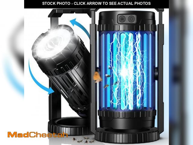 Lot 74-12306295 - Evolpol Bug Zapper Outdoor &amp; Indoor, 5000mAh Rechargeable 4 in 1 Electric Mosquito Zapper, 4200V...