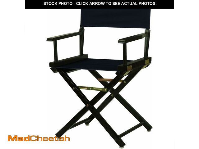 Lot 74-14305455 - Casual Home 18" Director's Chair Black Frame with Navy Canvas - UNUSED