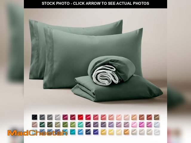 Lot 74-12528595 - Clara Clark Split King Sheets For Adjustable Bed, Deep Pocket 5 Piece, Hotel Luxury Ultra Soft Micro...