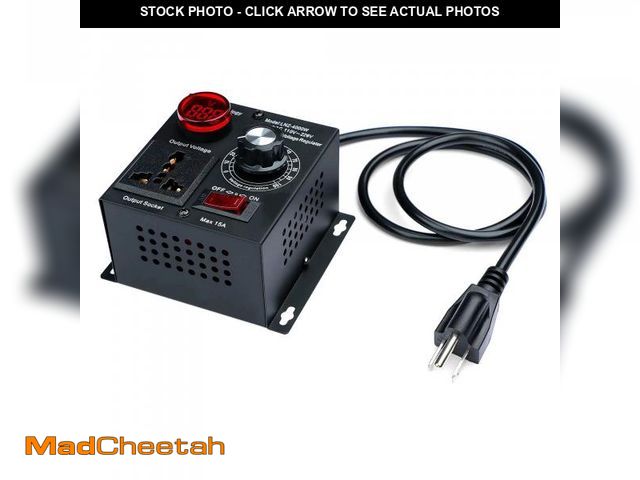 Lot 74-12314744 - Variable Speed Controller SCR Voltage Controller Fit for Router Fan Electric Motor Rheostat AC 120V ...
