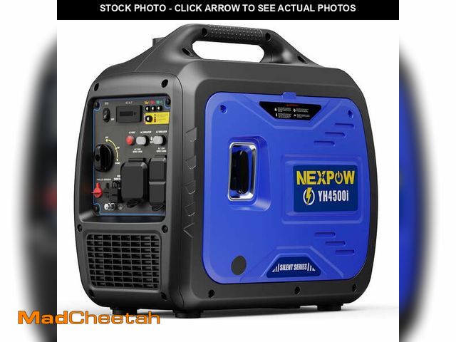 Lot 74-13097324 - NEXPOW 5000W Portable Inverter Generator with CO Sensor, Gasoline Power Quiet Lightweight for Backup...