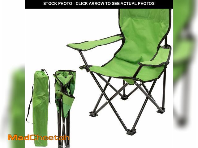 Lot 74-14305799 - Pacific Play Tents - Kids Folding Chair, 100 lbs. Weight Capacity - Emerald Green - UNUSED