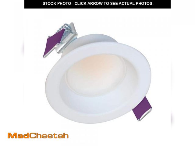 Lot 74-12412975 - HALO LCR2 2 in. Soft White Selectable CCT Integrated LED Recessed Light with Surface Mount White Tri...