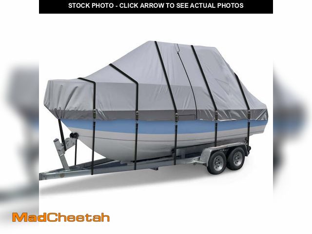 Lot 74-13700343 - Zenicham 900D T Top Boat Cover - Heavy Duty Boat Cover, Waterproof T Top Hard Top Boat Cover, Traile...