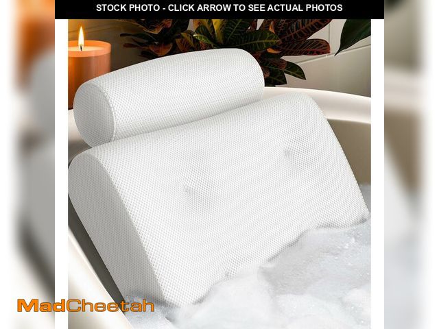 Lot 74-13624526 - Everlasting Comfort Luxury Bath Pillows for Tub with Head and Neck Support - Non-Slip Bathtub Pillow...