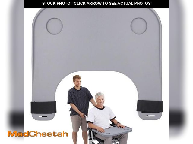 Lot 74-12157655 - Wheelchair Tray Table, Detachable Wheelchair Lap Tray with Cup Holders for Elderly, Widened and Thic...
