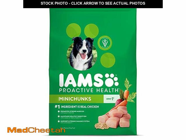 Lot 74-12761911 - IAMS Proactive Health Minichunks Adult Dry Dog Food with Real Chicken, 30 lb. Bag(Best By Nov-2-2026...